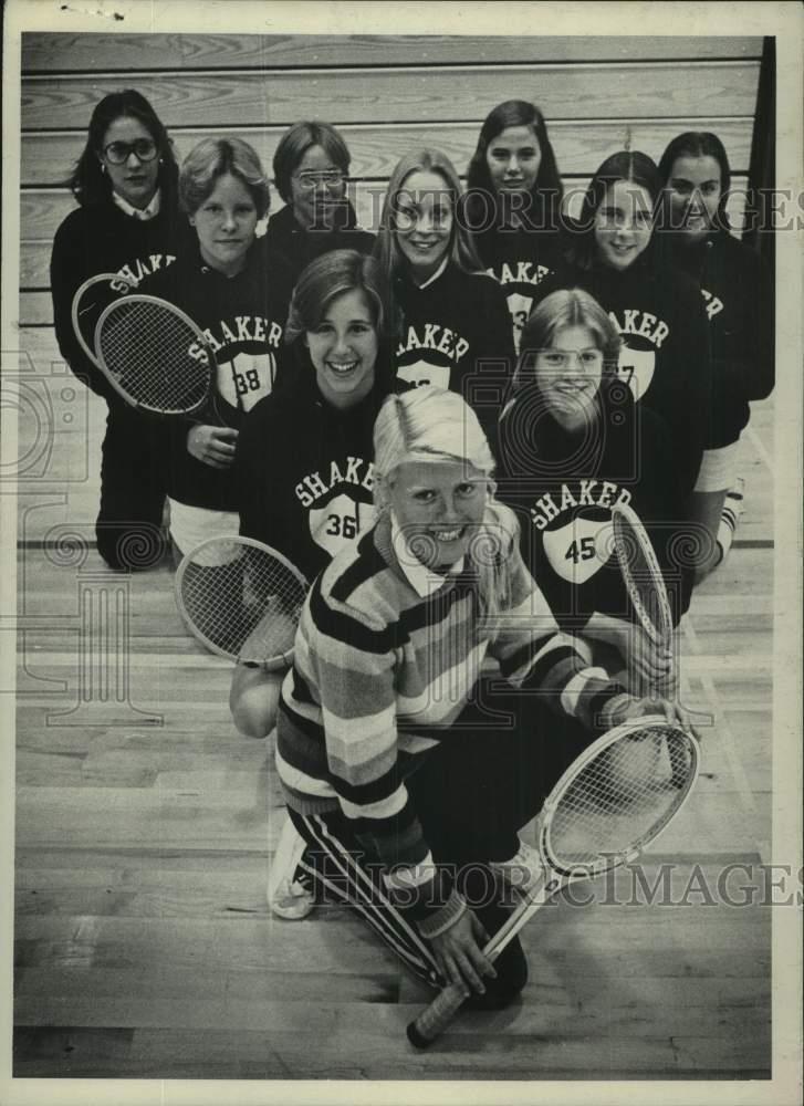 1976 Press Photo Shaker High School varsity tennis team, Albany, New York