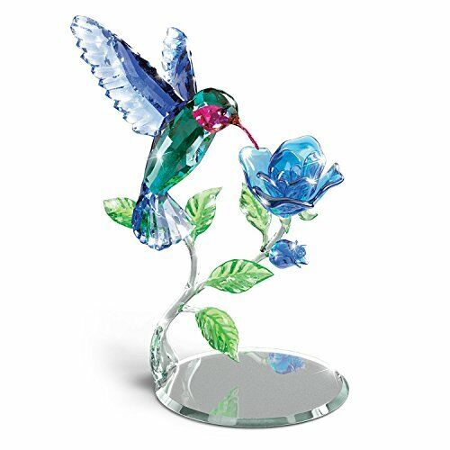 The Bradford Exchange Nature's Delicate Dance Crystal Hummingbird Sculpture