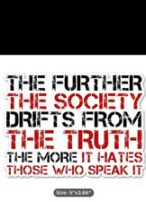 Orwell Quote Free Speech Truth Political Sticker Decal Vinyl Sticker Decal 5