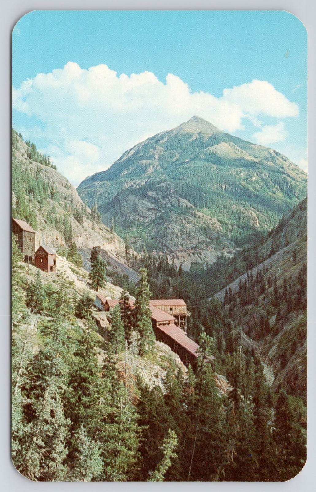 Sanborn Postcard #3720 Uncompahgre Gorge Million Dollar Hwy Colorado Mt Abram Sanborn Postcard #3720 Uncompahgre Gorge Million Dollar Hwy Colorado Mt Abram