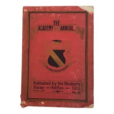 The Academy Annual Students Of Halifax High School Xmas 1913 Vintage Ephemera picture