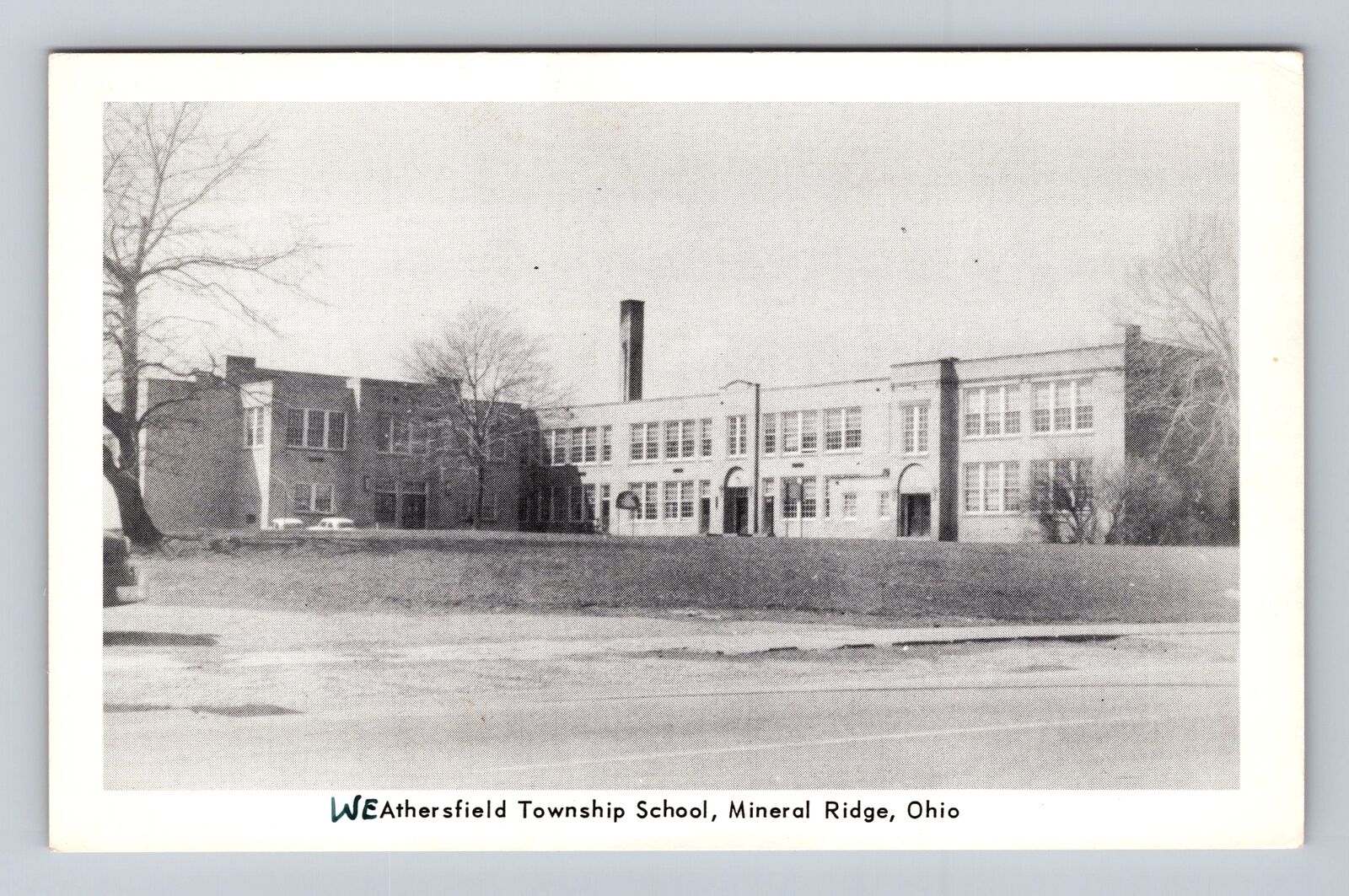Mineral Ridge OH-Ohio, Weathersfield Township School, Antique Vintage Postcard