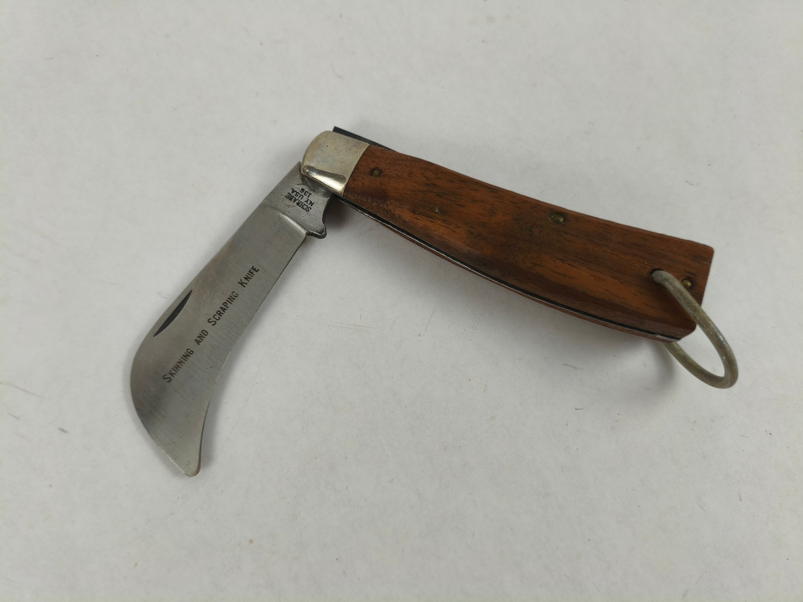Vintage Hawkbill Schrade Walden 136 Lineman's Skinning And Scraping Knife
