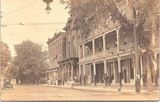 RPPC Bennington Vermont Scene on South Street 1910 Business District picture