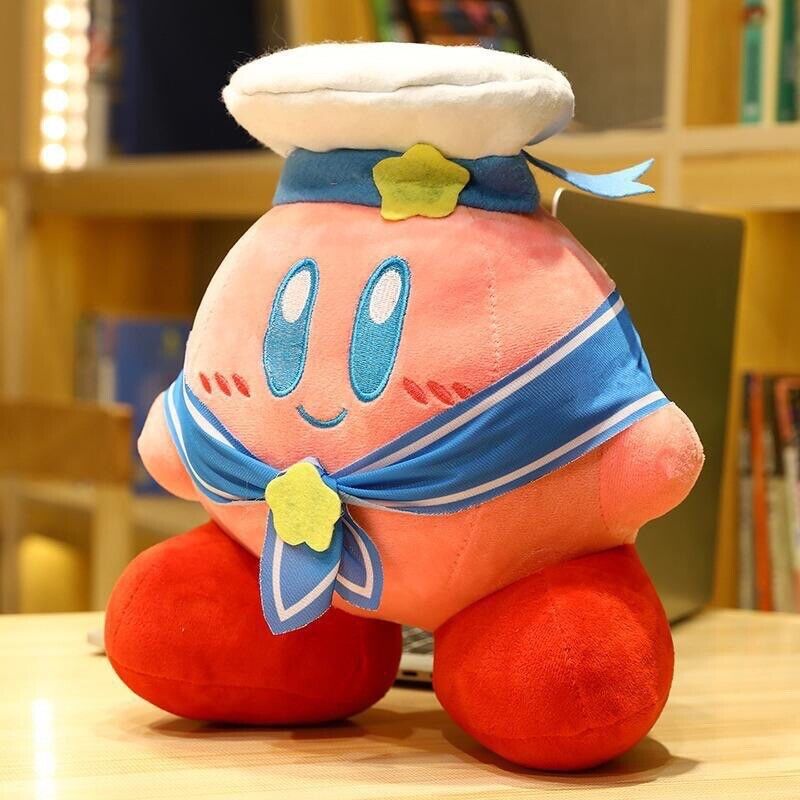 Kirby Plush 14 Inch Very Soft Stuffed Animal Kawaii Pink  sailor Star Kirby