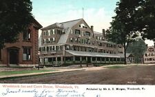 Woodstock VT-Vermont, 1907 Woodstock Inn & Courthouse, Vintage Postcard picture