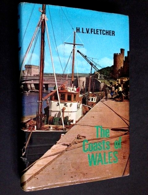1969 The COASTS OF WALES Book FLETCHER SEAFARERS Book Plate WELSH PICTURES HALE