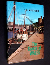 1969 The COASTS OF WALES Book FLETCHER SEAFARERS Book Plate WELSH PICTURES HALE picture