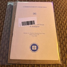 1969 UNIVERSITY OF TEXAS at Arlington Commencement Exercises Program picture