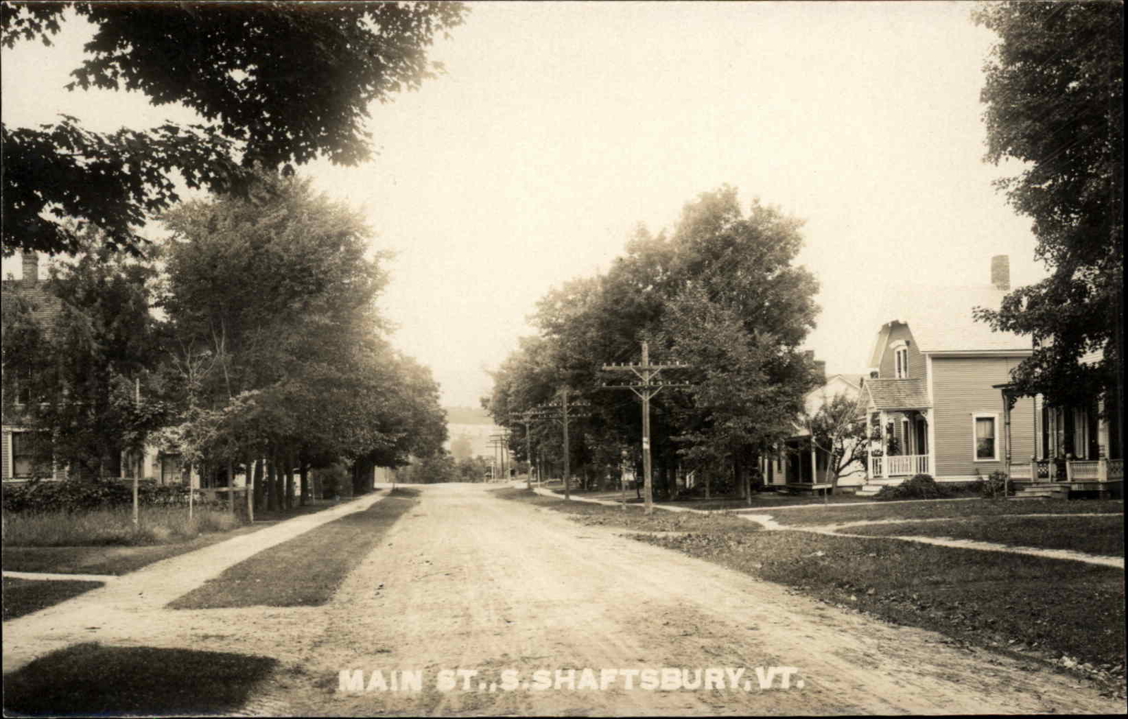 South Shaftsbury VT Main St. c1910 Real Photo Postcard South Shaftsbury VT Main St. c1910 Real Photo Postcard