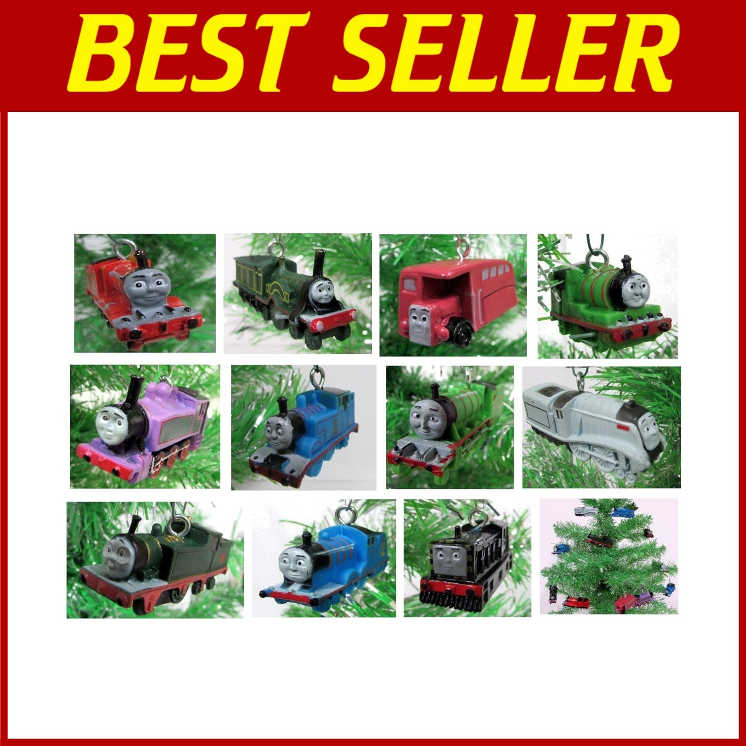 Thomas the Train Engine Friends Christmas Ornaments - 12 pcs Thomas the Train Engine Friends Christmas Ornaments - 12 pcs