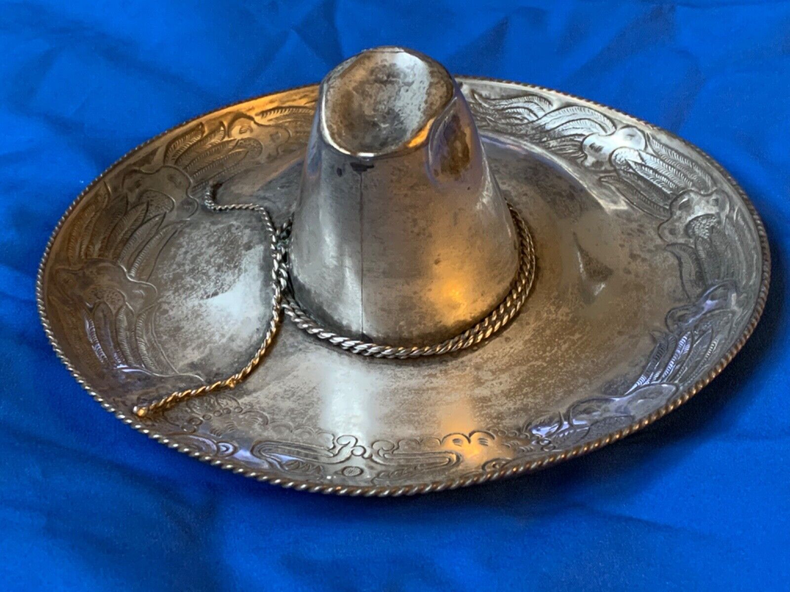 LARGE - 8 inch Sanborn Mexico Sterling Silver Sombrero