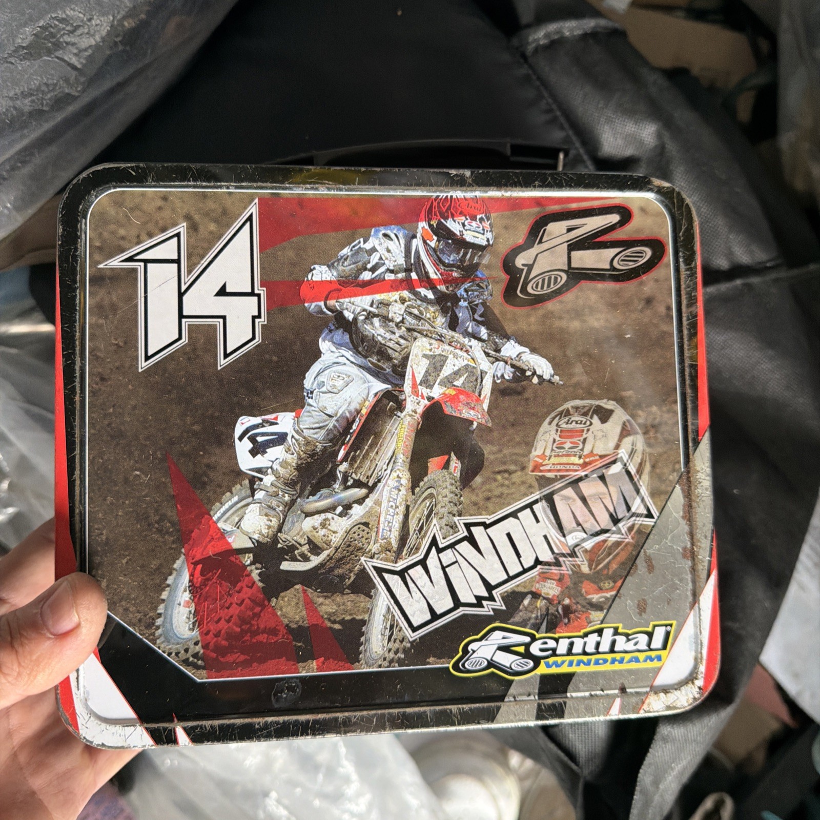 Kevin Windham Lunchbox Collectible Metal Honda Renthal Yamaha Motocross Mx K-dub