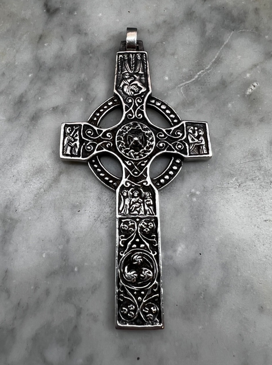 James Avery Sterling Vintage BIG RARE Celtic Kildaton Cross Pendant 4 James Avery Sterling Vintage BIG RARE Celtic Kildaton Cross Pendant 4