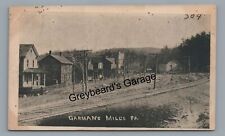 PRR Railroad Train Station GARMONS MILLS PA Cambria County 1911 Postcard picture