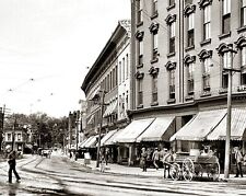 1904 RUTLAND Vermont STREET SCENE Photo  (223-J) picture