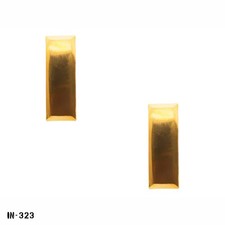 Miniature Collar Rank Device Pins ~ Gold Bar ~ O1 2nd Lieutenant ~ USA ~ NEW picture