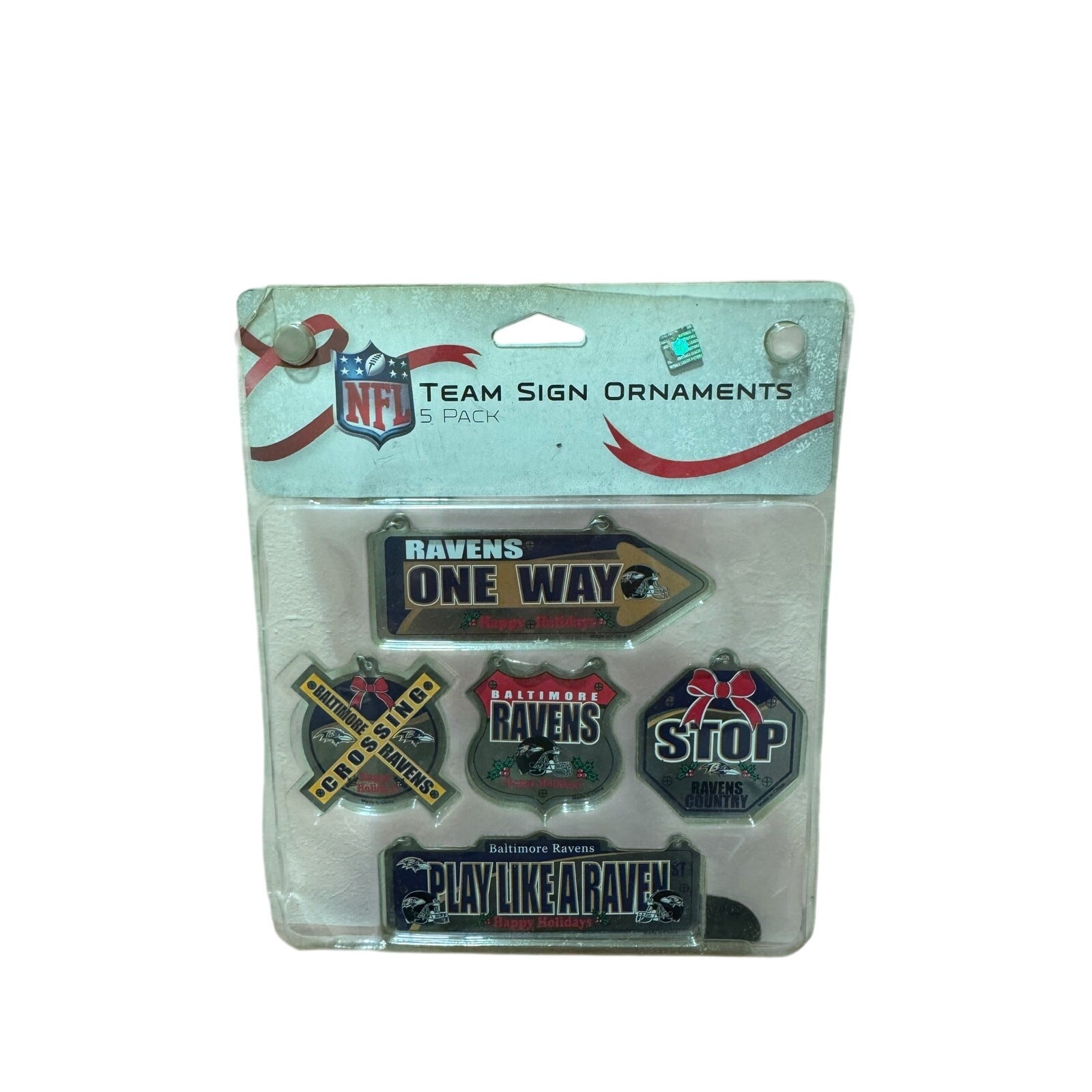 Forever Collectibles NFL Baltimore Ravens Signs Ornaments Forever Collectibles NFL Baltimore Ravens Signs Ornaments