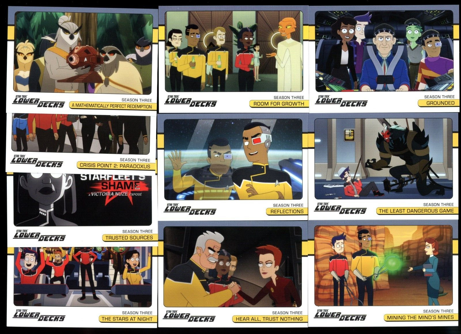 2023 Rittenhouse Star Trek: Lower Decks Season 3 10-Card Base Set