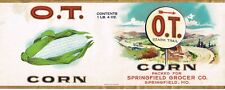 OZARK TRAIL Brand Corn SPRINGFIELD MISSOURI Retro Canned Food Label Art Print picture