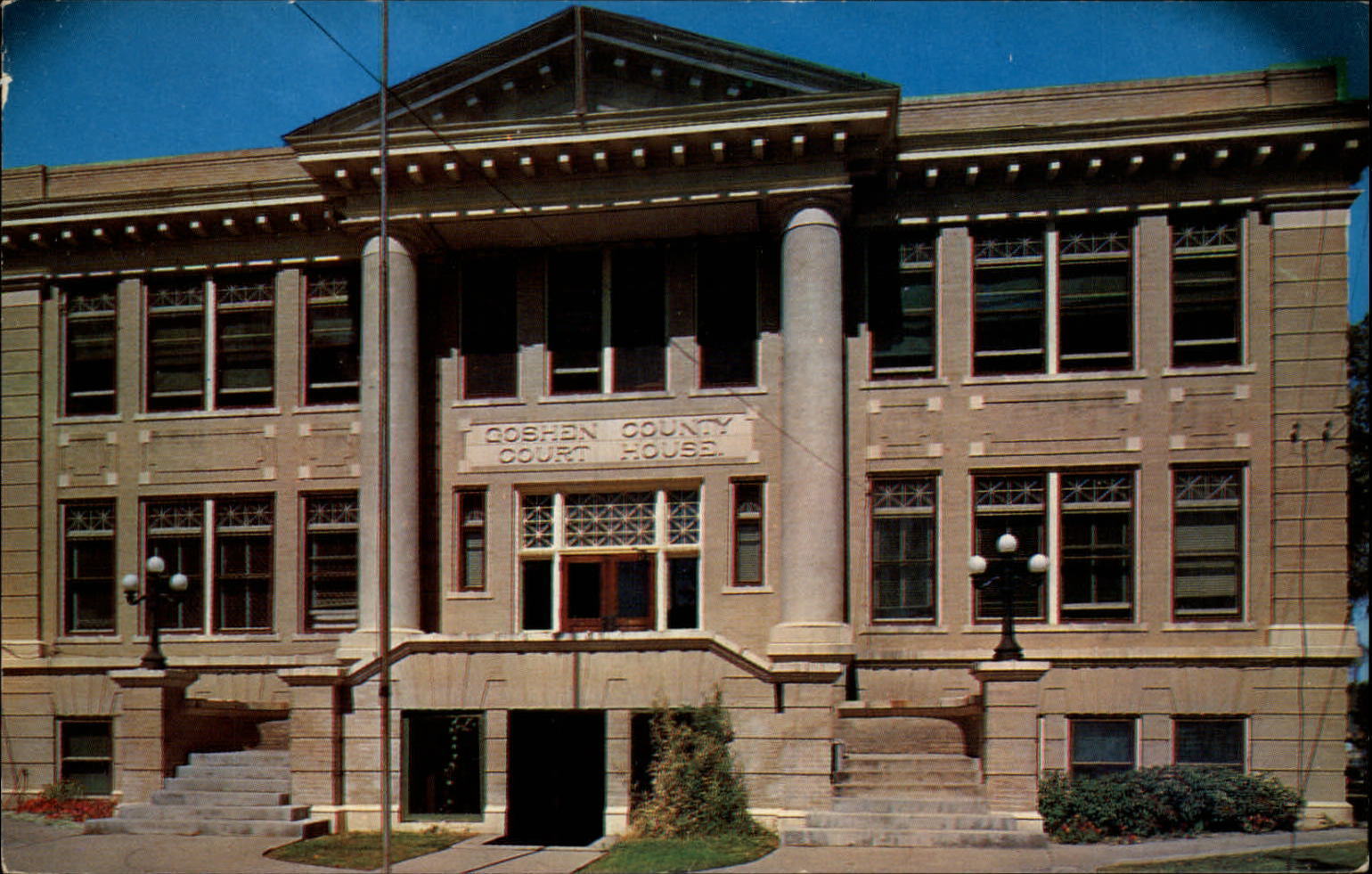 Torrington Wyoming Goshen County Court House ~ postcard sku935