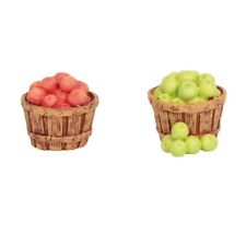 Department 56 Village Baskets of Apples Accessory Figurine Set 6003197 New picture