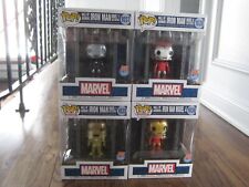 Funko Pop Marvel Hall of Armor Iron Man lot of 4 1036 1035 1037 1038 Model 1 4 picture