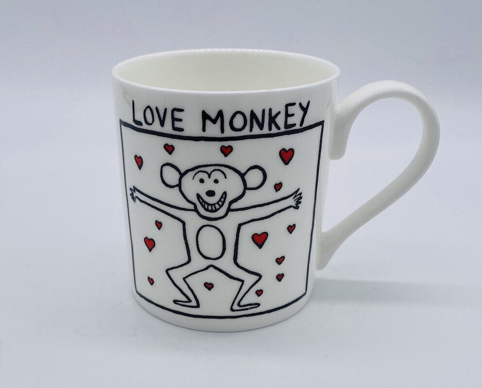Love Monkey Coffee Cup Mug The Interesting Thoughts of Edward Monkton 