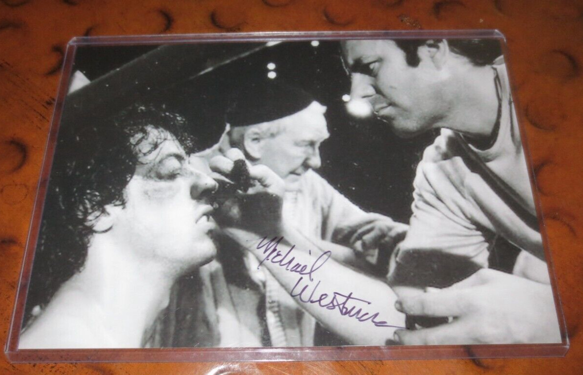 Michael Westmore Hollywood make-up artist signed autographed photo Rocky