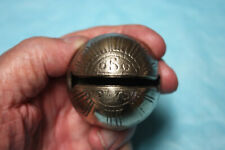 Antique brass PETAL  sleigh bell signed B.W. William Barton.  SIze #8 , (W) picture