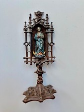 Josef Glanz, 19th Century Austrian Original Cast Iron Virgin Mary Sculpture picture
