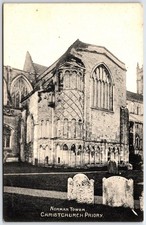 Christchurch Priory Norman Tower Real Photo Postcard Dorset England RPPC c1910 picture