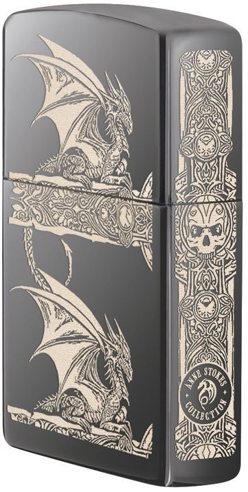 Zippo Windproof Anne Stokes Gothic Dragon Lighter, 28961, New In Box