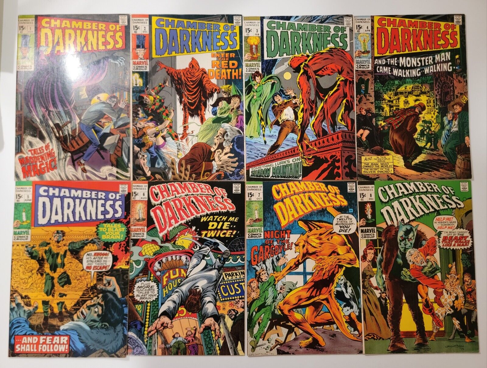Chamber of Darkness Lot-8 1-8 Complete 1970 Conan Prototype Barry Windsor Smith