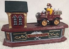 Vintage Station H1 Fireman/Fire Truck/ Fire house- Die Cast Iron Mechanical Bank picture