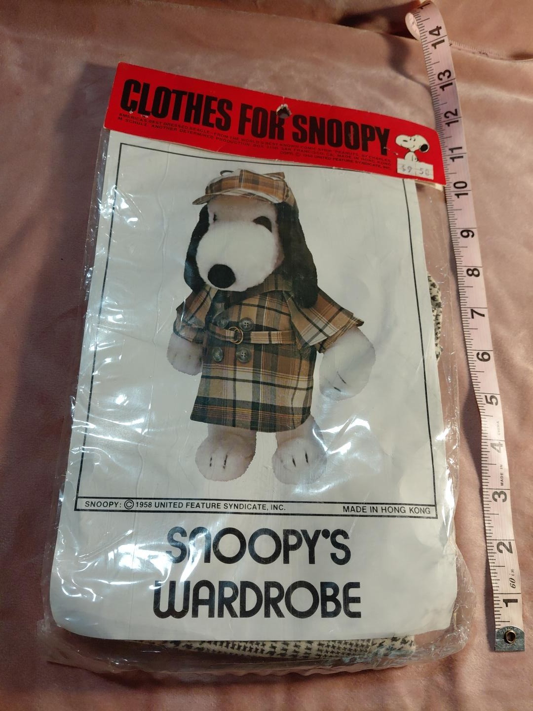 Vintage Snoopy Sherlock Holmes Outfit #4388 Clothes for Snoopy Determined NOS