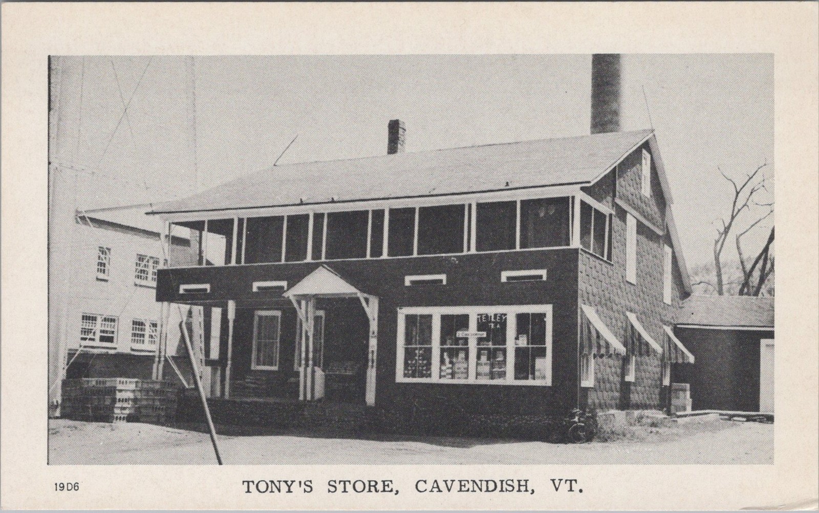 Tony's Store Cavendish VT Exterior General Store Postcard