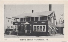 Tony's Store Cavendish VT Exterior General Store Postcard picture
