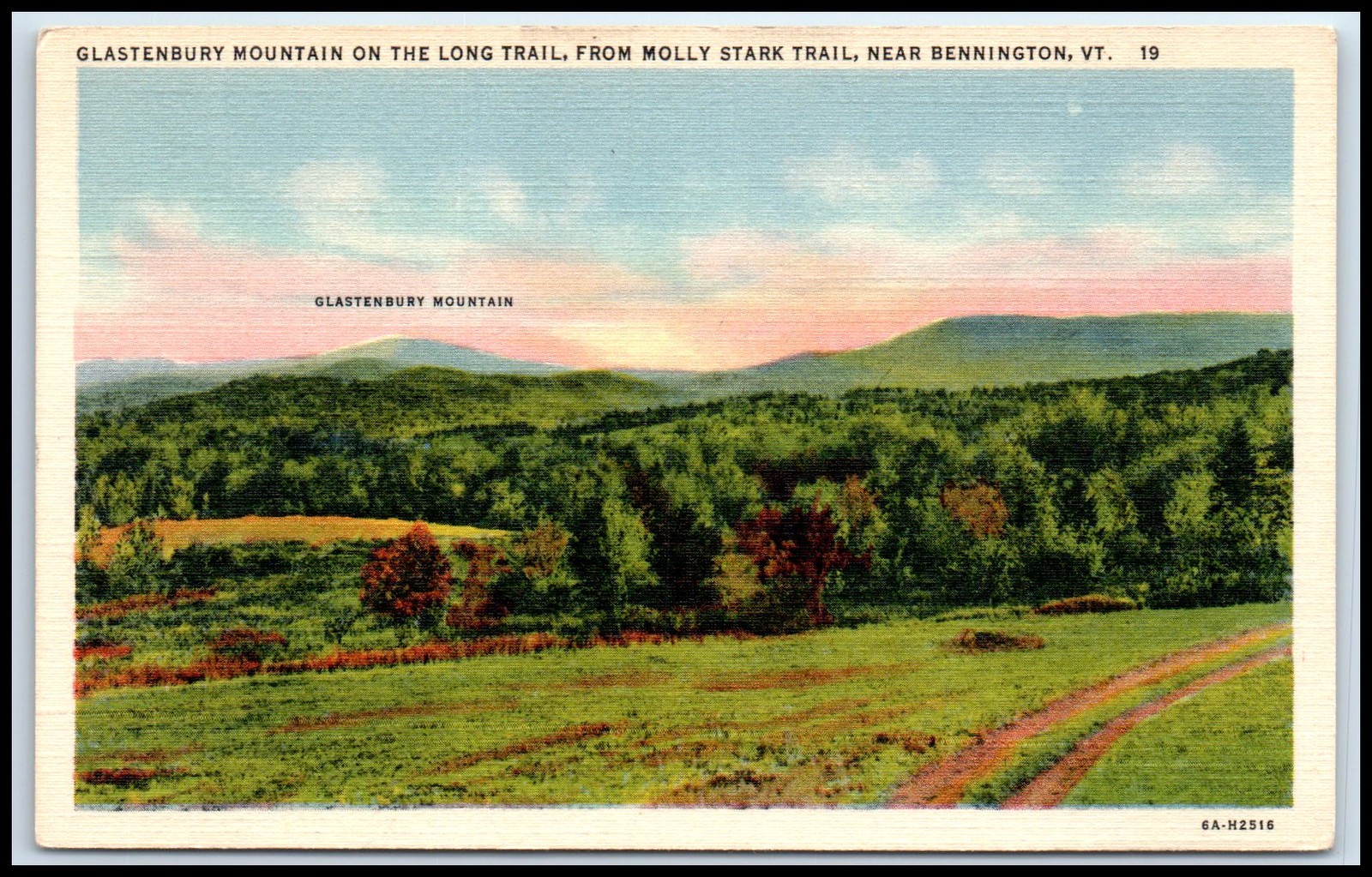 Postcard GLASTENBURY MOUNTAIN ON THE LONG TRAIL, FROM MOLLY STARK TRAIL, L86 Postcard GLASTENBURY MOUNTAIN ON THE LONG TRAIL, FROM MOLLY STARK TRAIL, L86