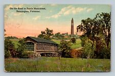 BENNINGTON VT ON THE ROAD TO BATTLE MONUMENT VERMONT Postcard picture