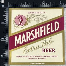 Marshfield Extra Pale Ale Beer Label - WISCONSIN picture