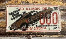 2005 Illinois Belvidere Mopar Happening XV Hurst Hemi Sample License Plate NOS picture