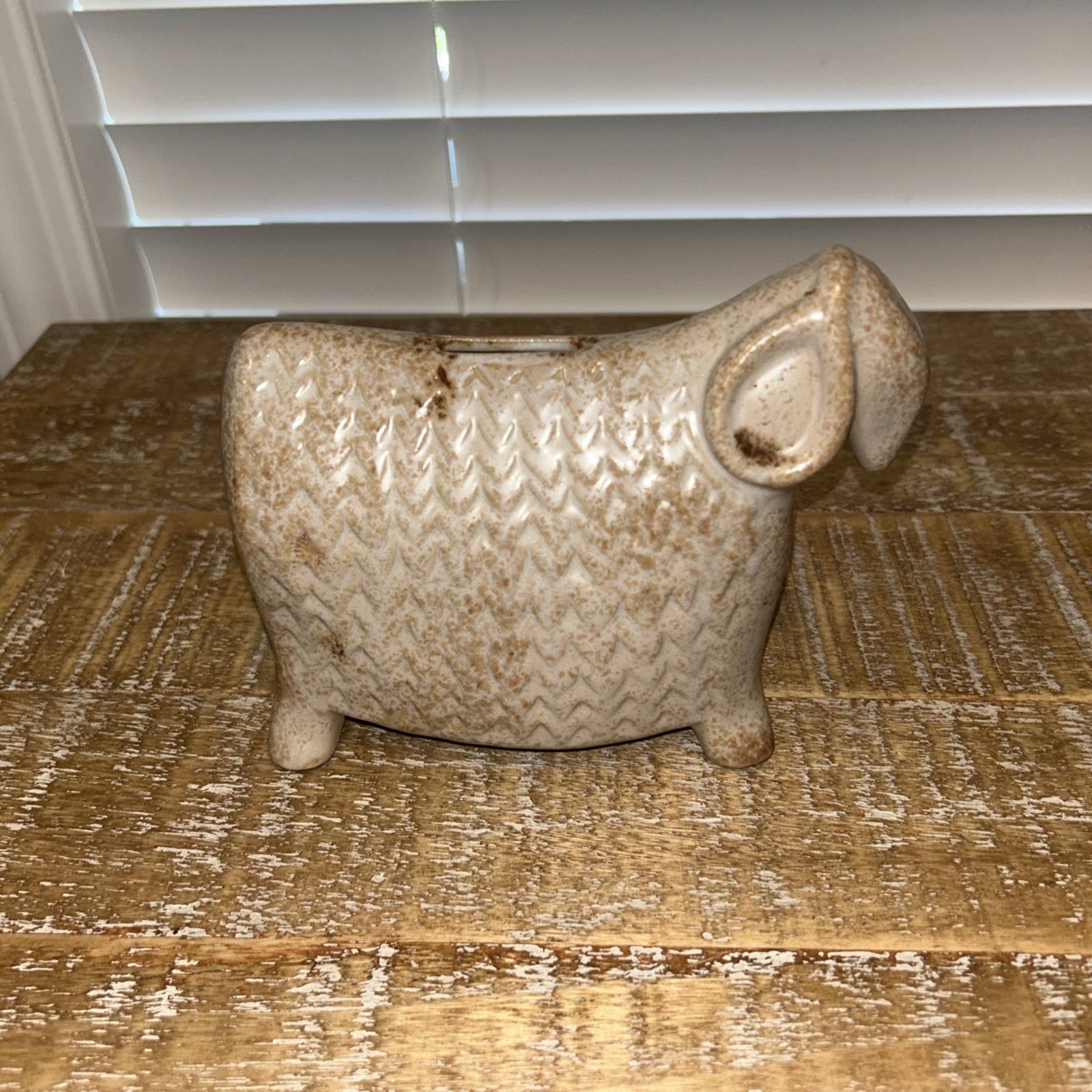 Yusuke Aida David Gill Bennington Pottery Ceramic Wooly Ram Sheep Bank