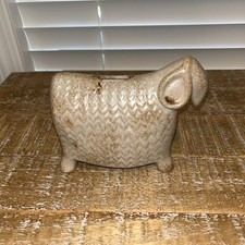 Yusuke Aida David Gill Bennington Pottery Ceramic Wooly Ram Sheep Bank picture