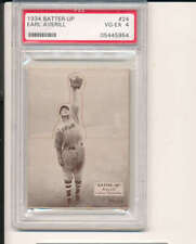 1934 Batter up baseball card Earl Averill Indians psa 4 #24 bxm picture