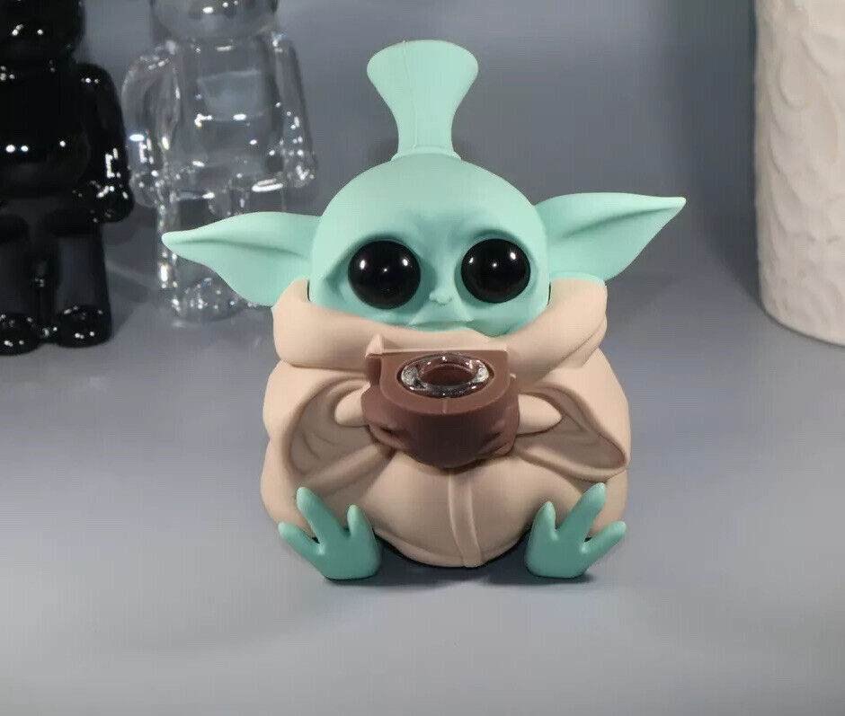 Star Wars Baby Yoda - Grogu The Child Silicone Smoking Tobacco Pipe Water Bong