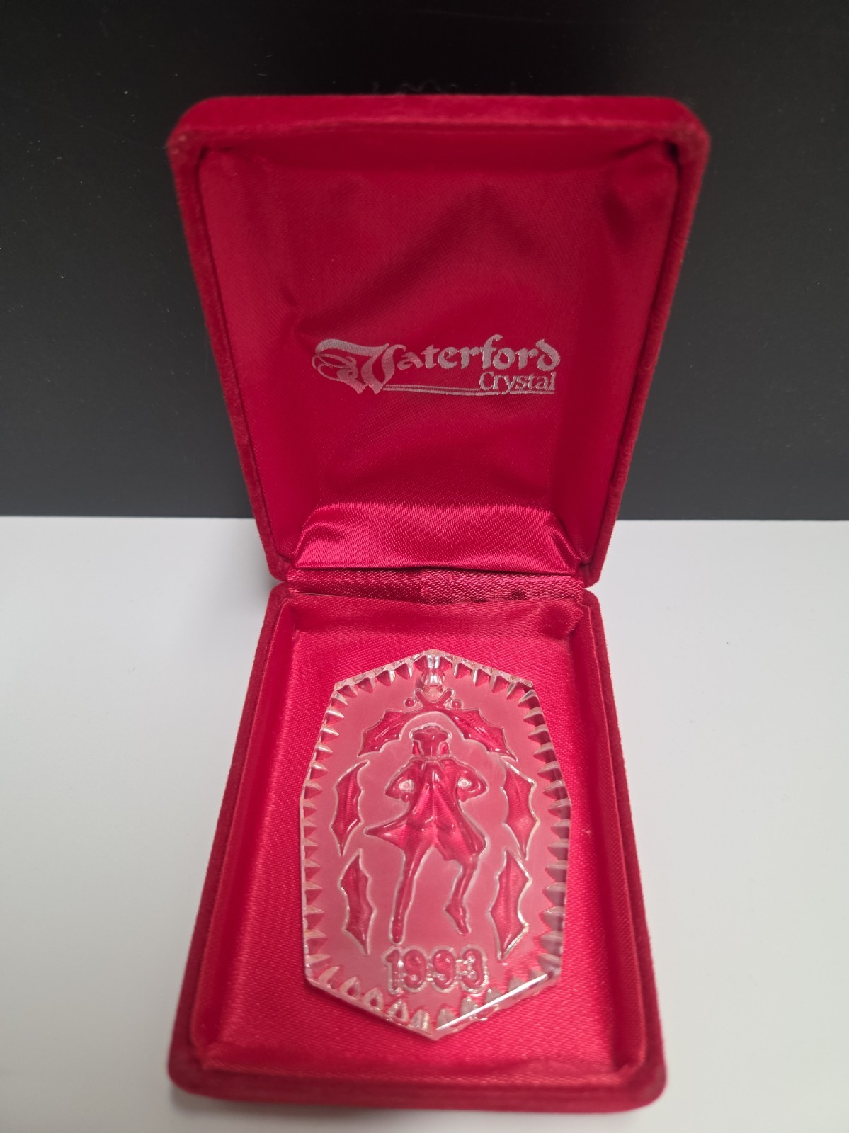 Waterford Crystal 1993 Ornament 12 Days of Christmas 10 LORDS A LEAPING Box Waterford Crystal 1993 Ornament 12 Days of Christmas 10 LORDS A LEAPING Box