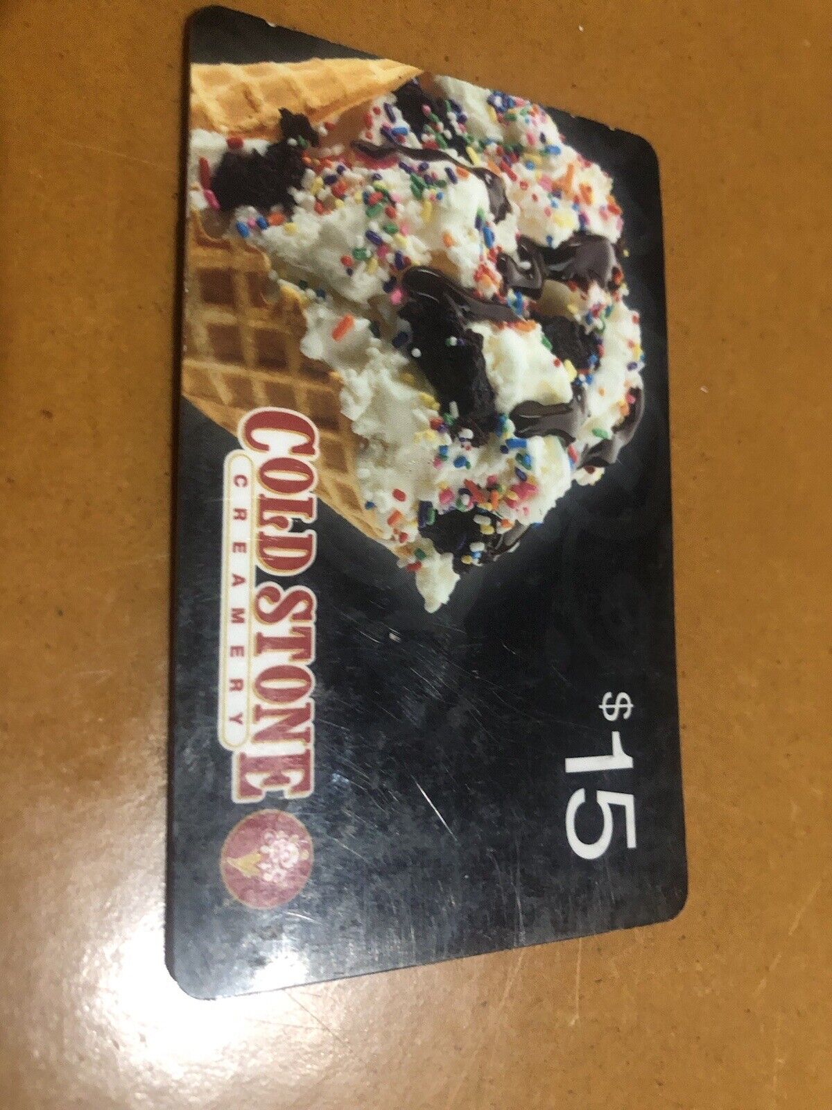 cold stone creamery gift card $15