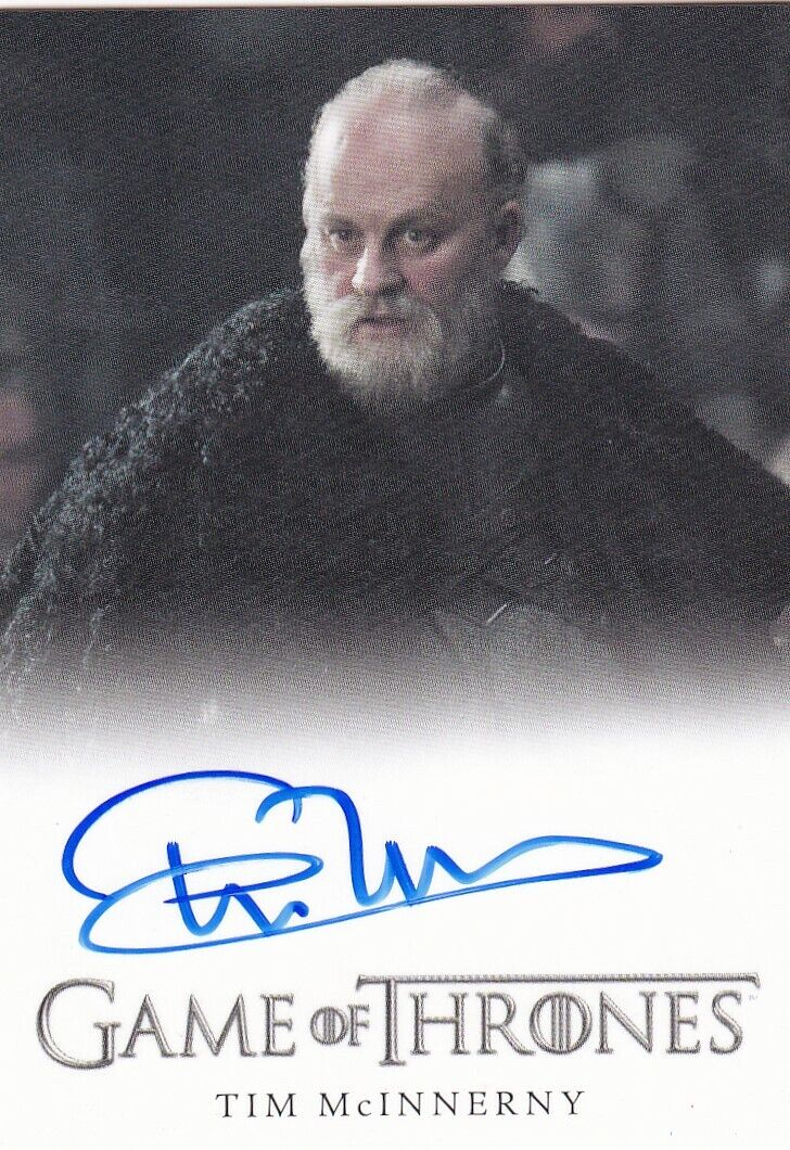 Game of Thrones Full Bleed Autograph Card - Tim McInnerny as Robett Glover