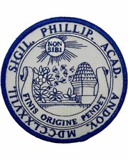 Phillips Academy Andover Massachusetts Seal Embroidered Blazer Patch picture